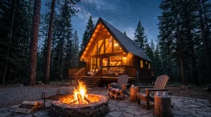 Cabin_in_pine_forest_campfire