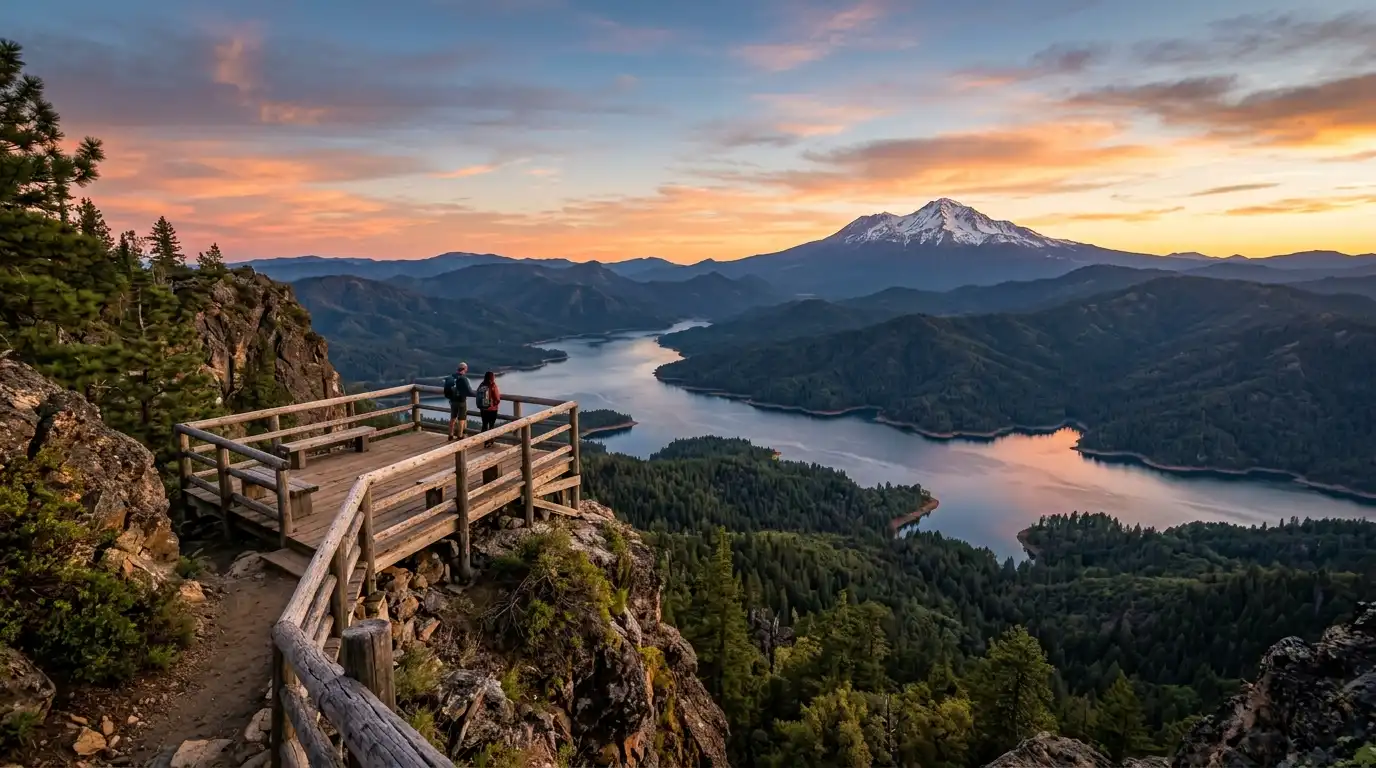 Scenic overlook in Shasta County