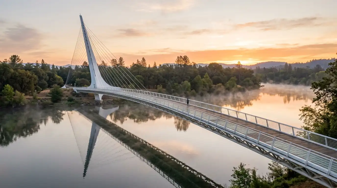 Morning at Sundial Bridge